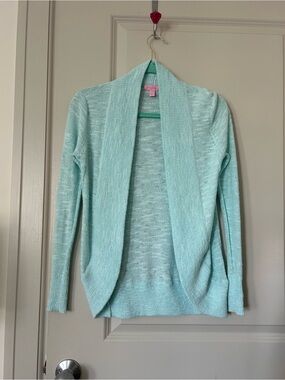 Lilly Pulitzer Aqua Blue Cardigan